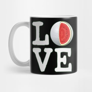 Love Golf Watermelon Mug